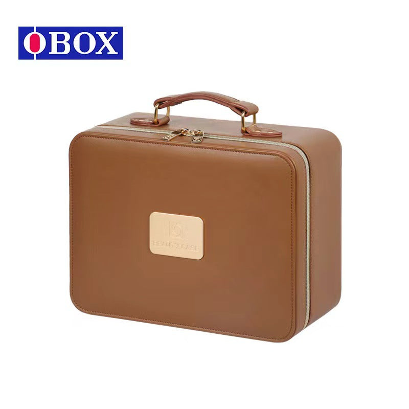 Three-color Mirror With Light Back Lifting Cosmetic Cases