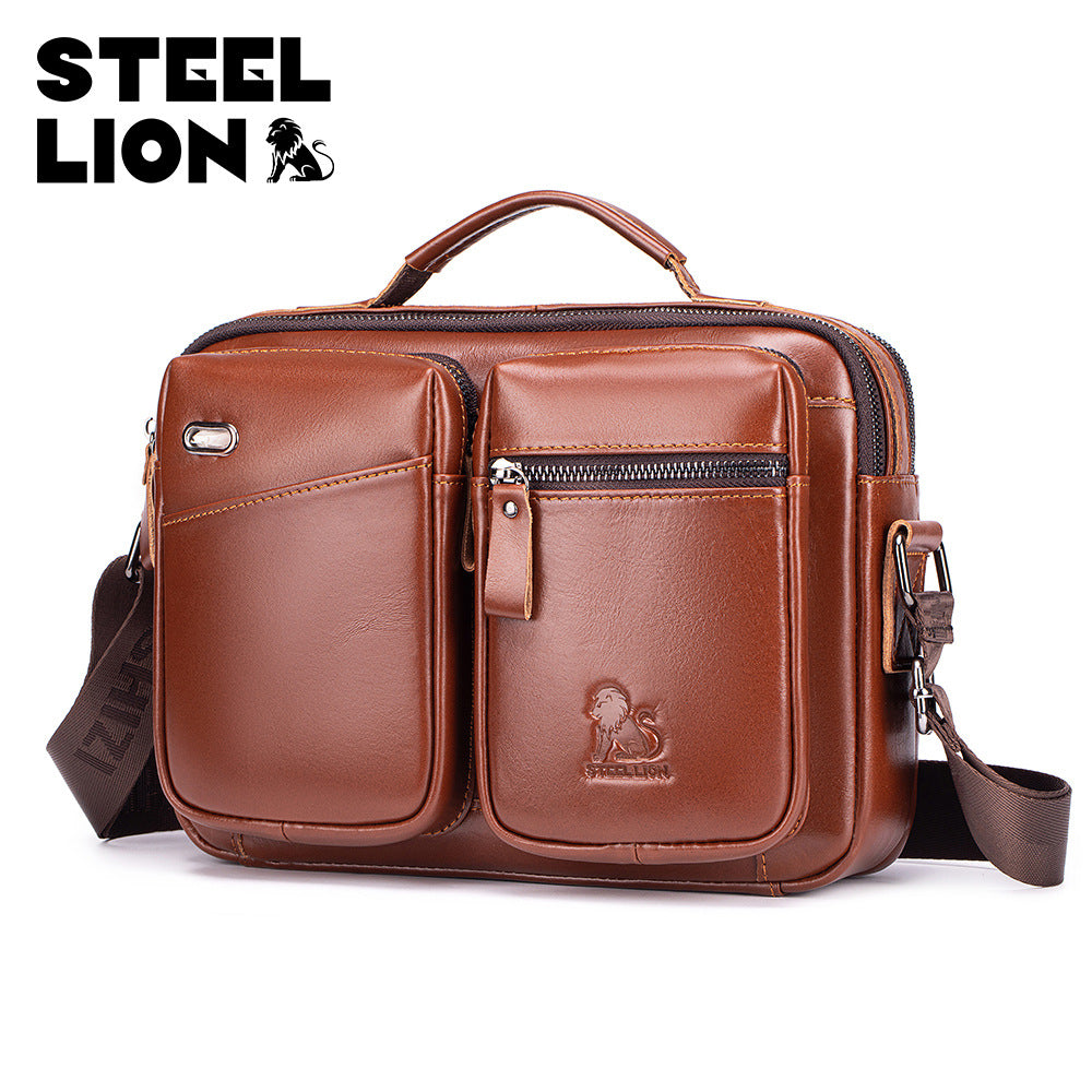 Men's Russia Cowhide Male Leather Large Capacity Men's Messenger Bags