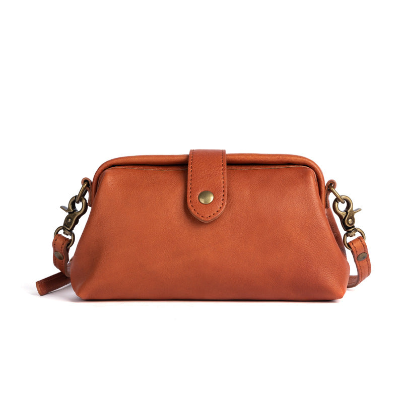 Women's Ancient Hipster Retro Hand Vegetable Cowhide Crossbody Bags