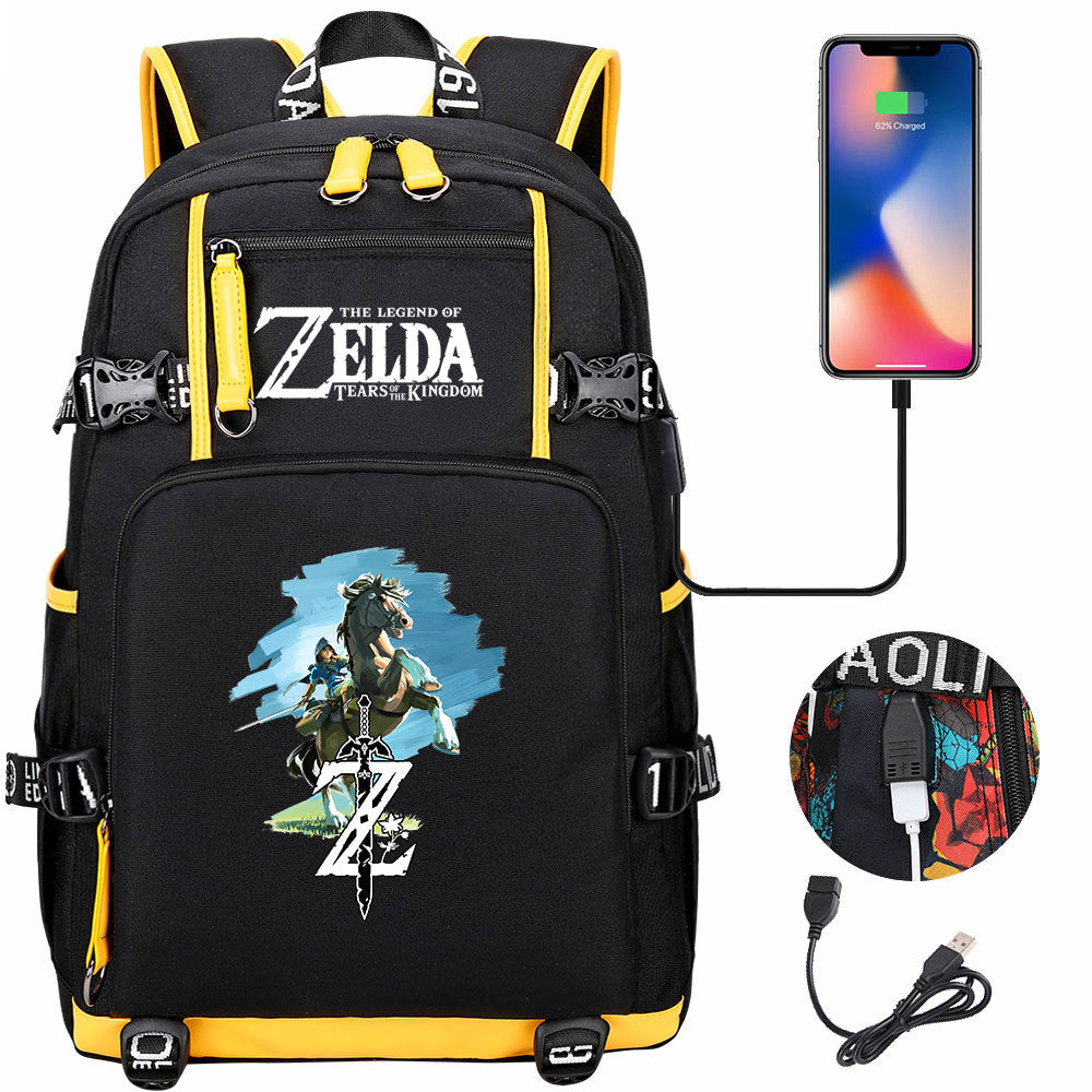 Women's & Men's Game Legend Of Zelda Printed Youth Backpacks