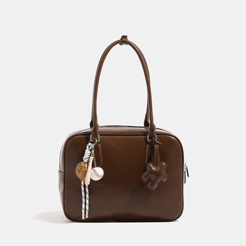 Women's Niche Retro Large Capacity Boston Commuter Tote Bags