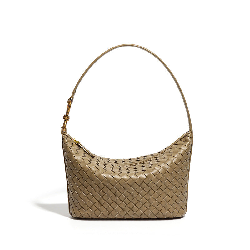 Women's Niche Hand-woven Fashion Simple Lunch Box Shoulder Bags