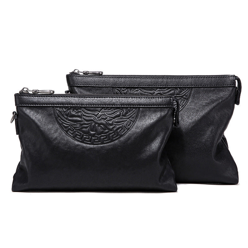 Men's Business Cowhide Hand Holding Envelope Fashion Men's Handbags