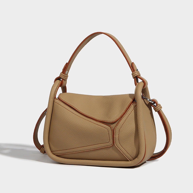Women's Geometric Soft Sticky Retro Large Capacity Shoulder Bags