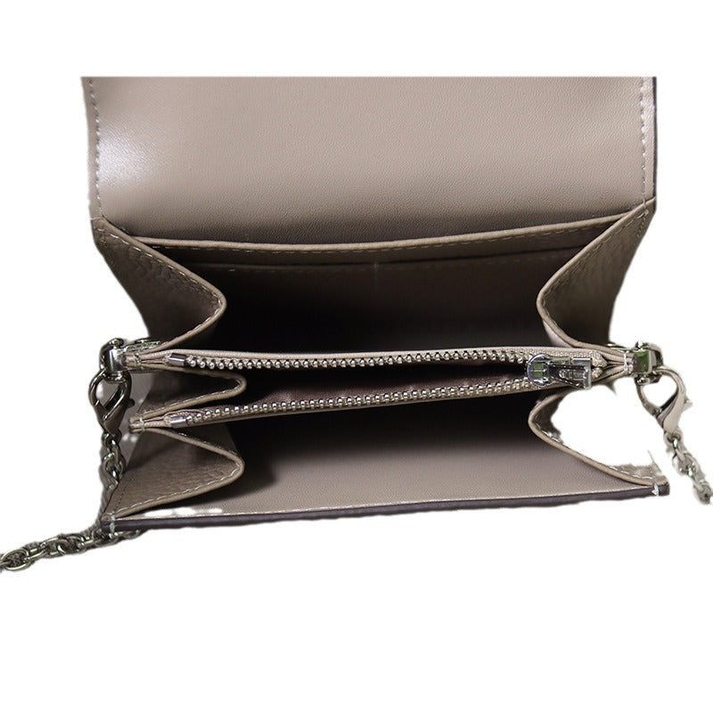 Leather Stewardess Pig Nose Chain Fashion Crossbody Bags