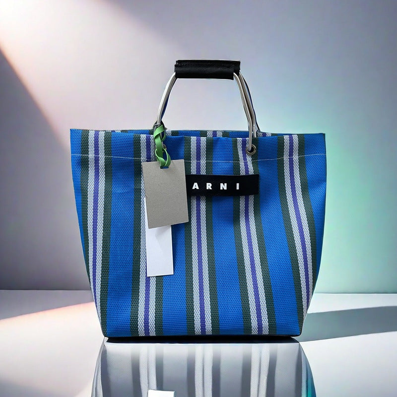 Xi Straw Woven Leisure Shopping Colorful Handbags