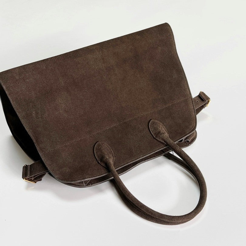 Cowhide Niche Advanced Sense Large Capacity Tote Bags