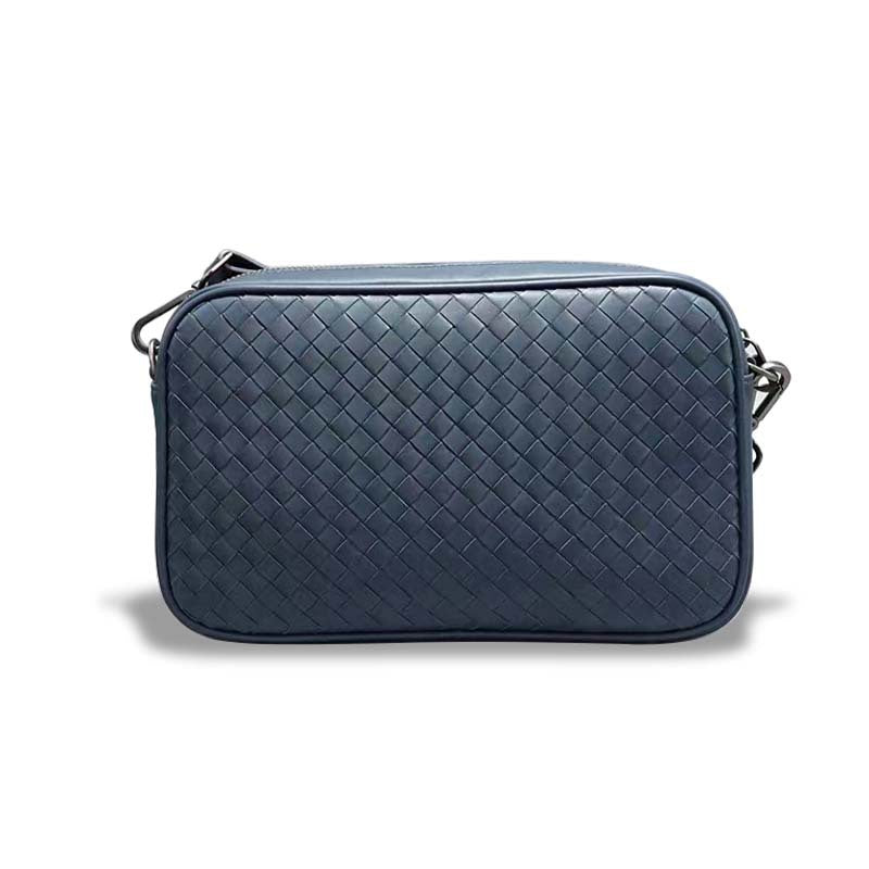 Men's Fashion Genuine Leather Hand-woven Classic Horizontal Shoulder Bags