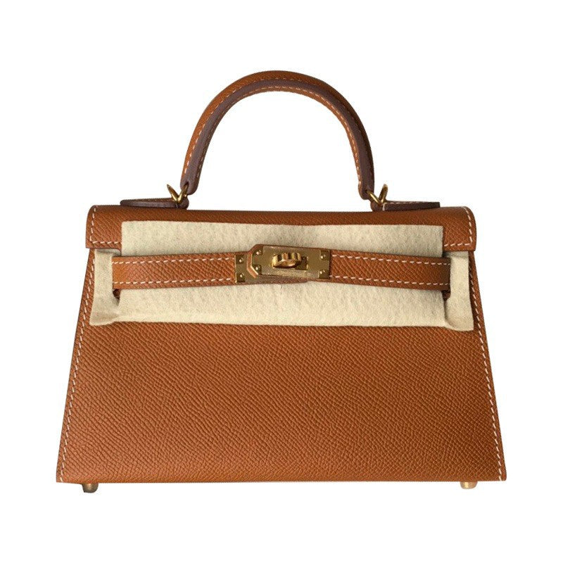 Women's Palm Print Mini Second Generation Kelly Genuine Crossbody Bags