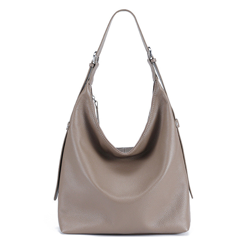 Women's First Layer Cowhide Big Leather Large Crossbody Bags