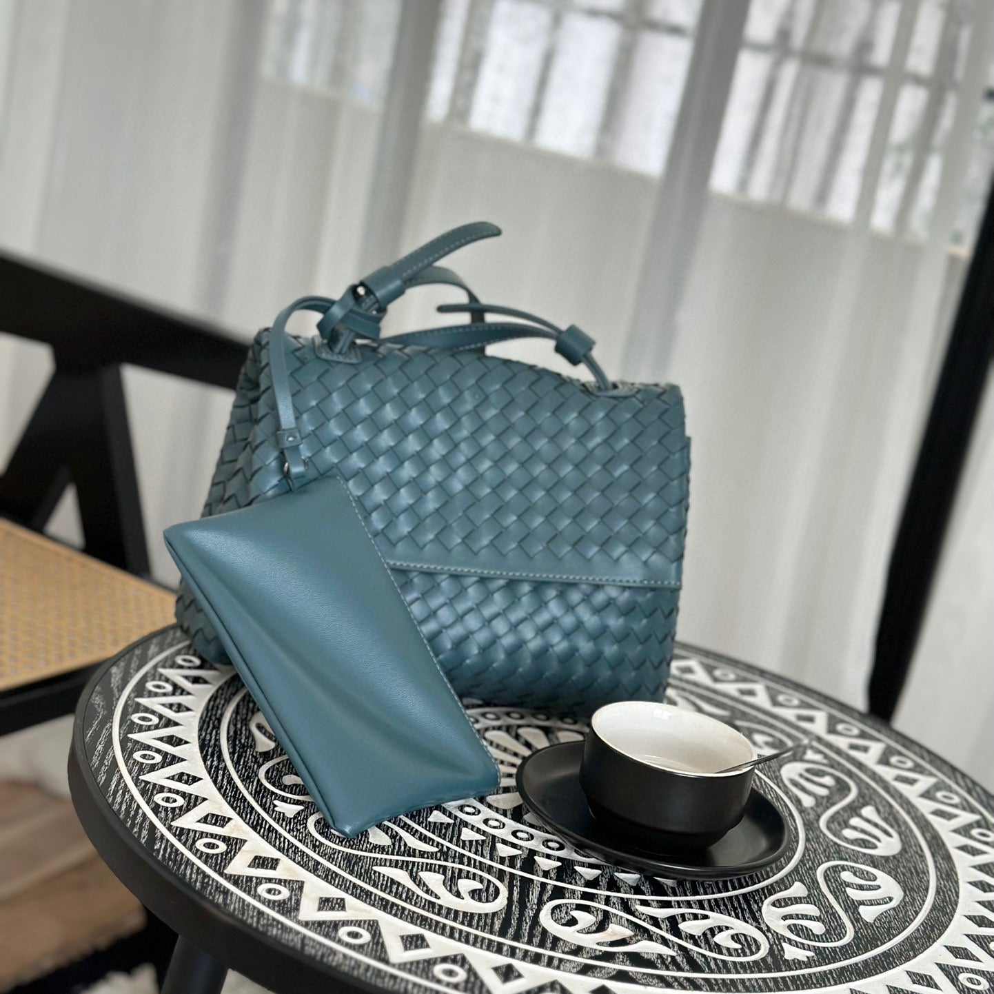 Women's Leather Handmade Woven High Sense Cowhide Crossbody Bags