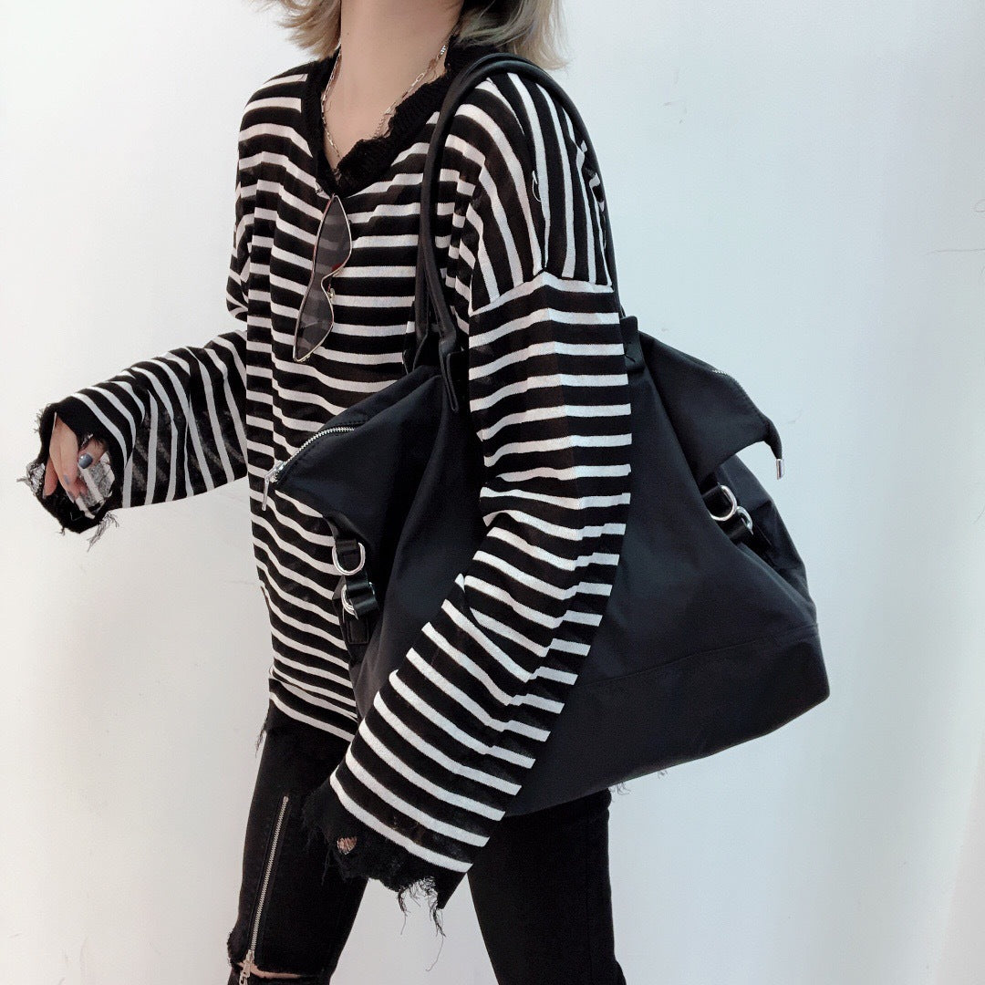 Women's Large Capacity Lightweight Nylon Cloth Style Tote Bags