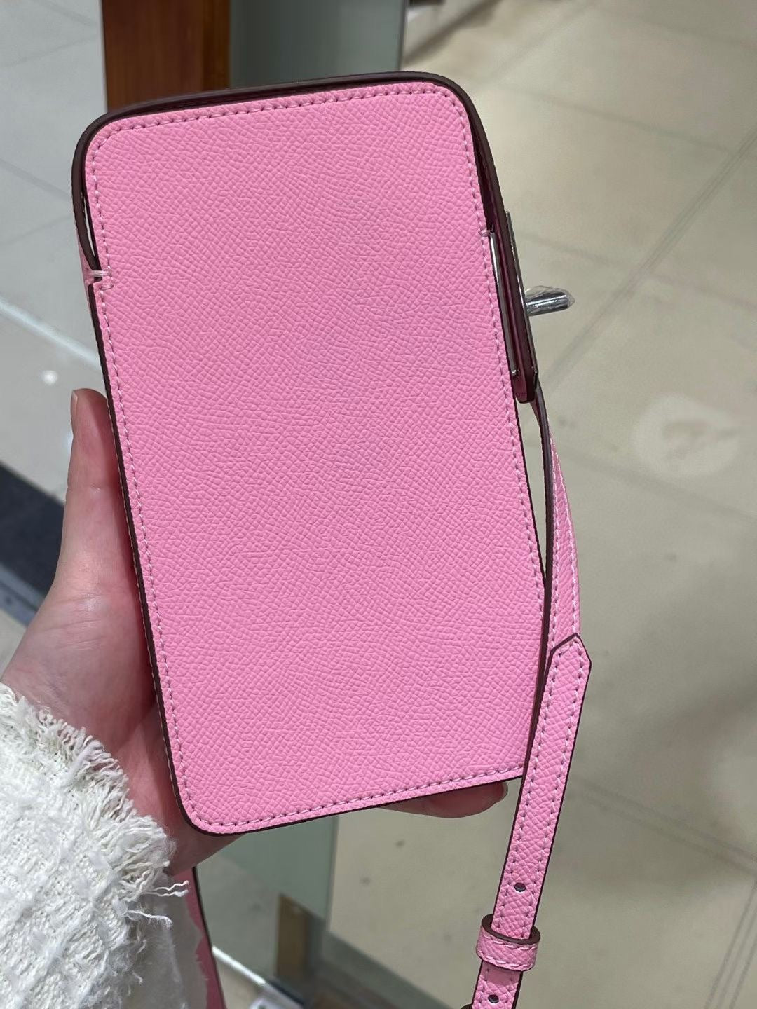 Women's Mobile Cowhide Advanced Texture Mini Simple Phone Bags