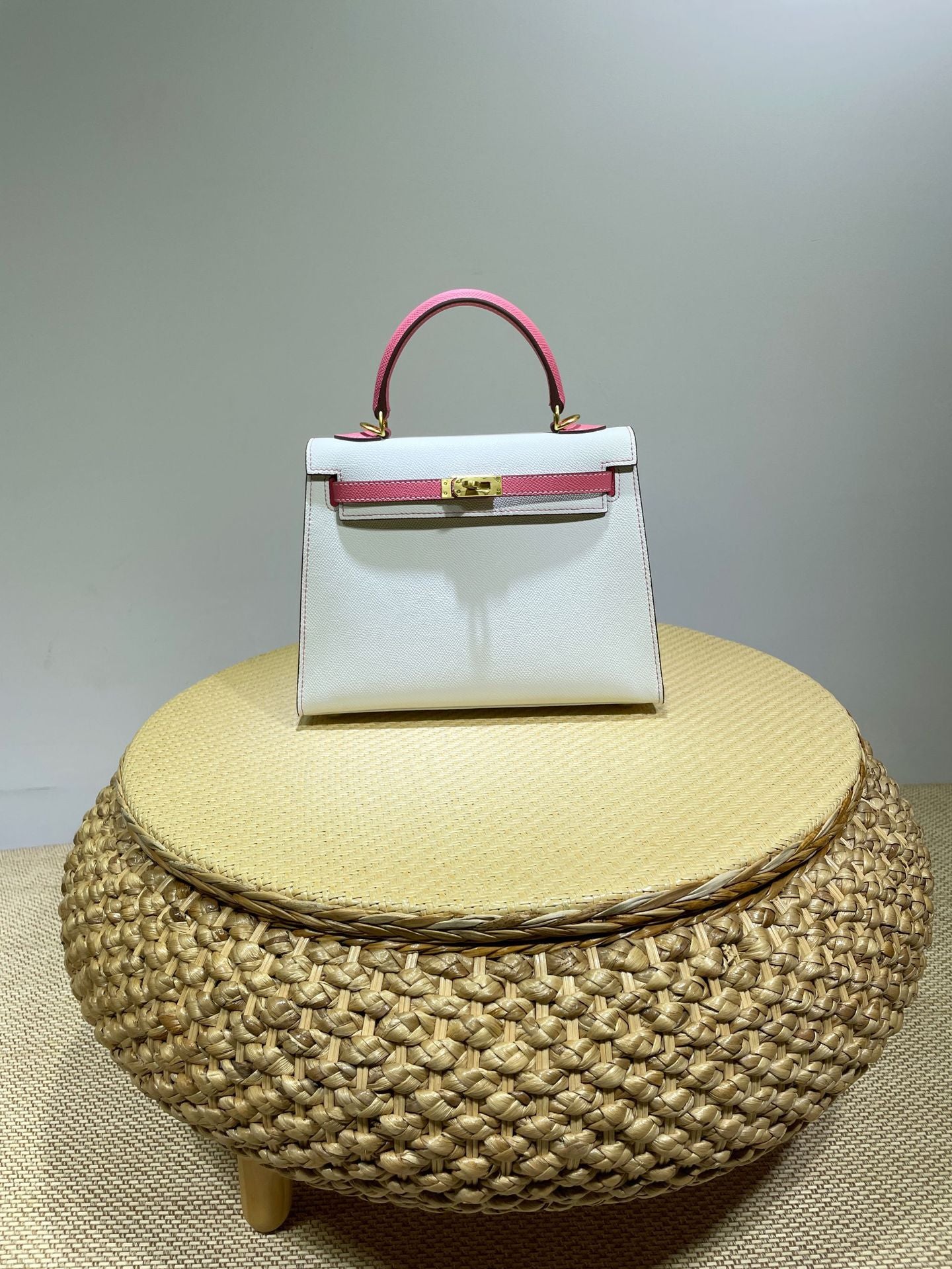 Vintage Kelly Palm Print Top Layer Bags