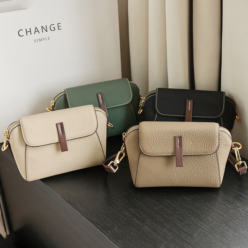 Women's Genuine Leather Fashionable High-grade Minority Light Crossbody Bags