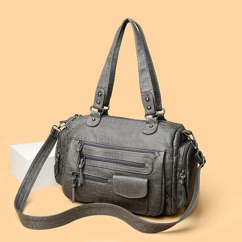 Women's Pocket Motorcycle Advanced Texture Fashion Commuter Shoulder Bags
