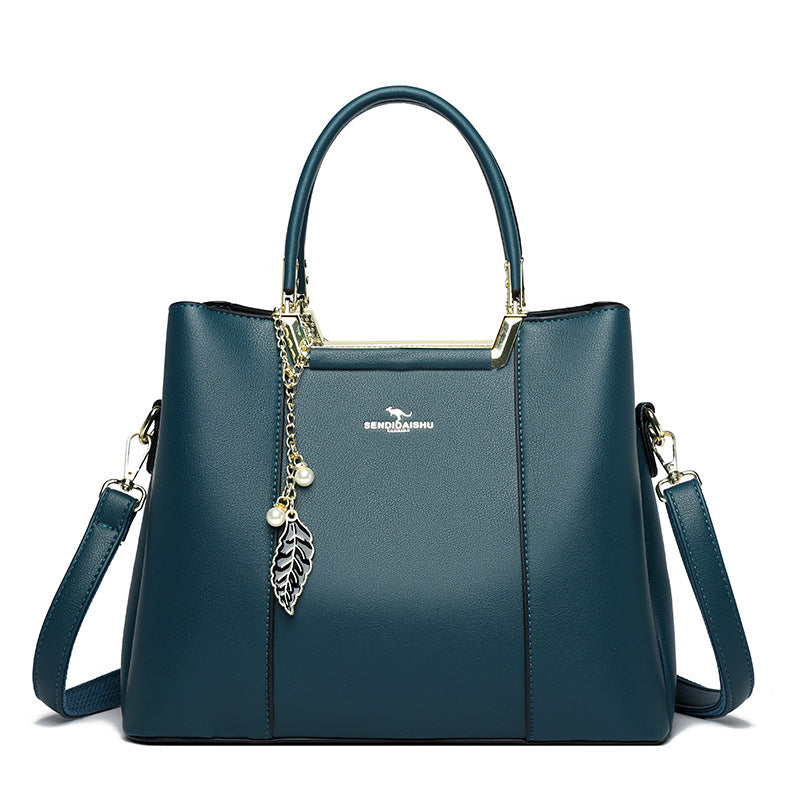 Women's Mother Soft Leather Large Capacity Handbags