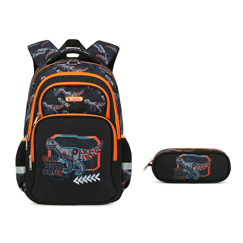 Boys Grade Stylish Lightweight Hu Ji Elementary School Students' Schoolbags