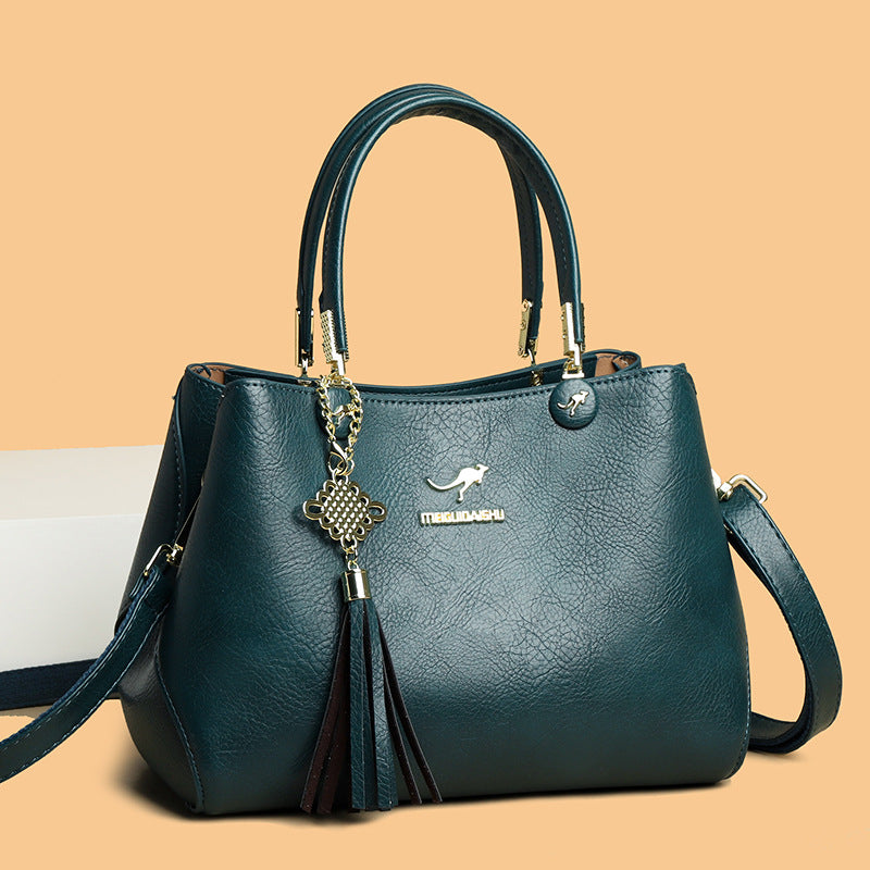 Women's Luxury Classy Mom Soft Leather Large Crossbody Bags