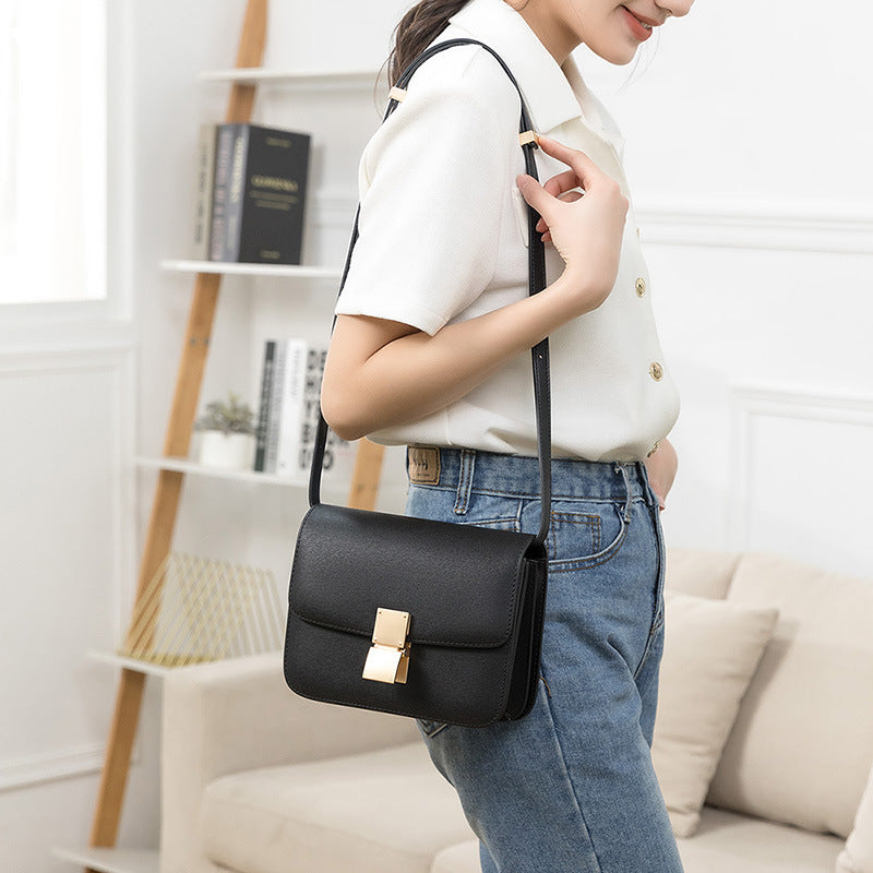 Women's Classic Genuine Leather Summer Fashion Small Square Bags