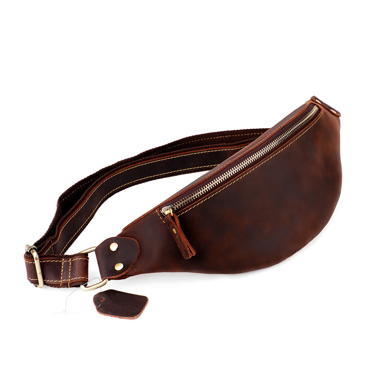 Men's Retro Crazy Horse Leather Multifunctional Men's Waist Packs