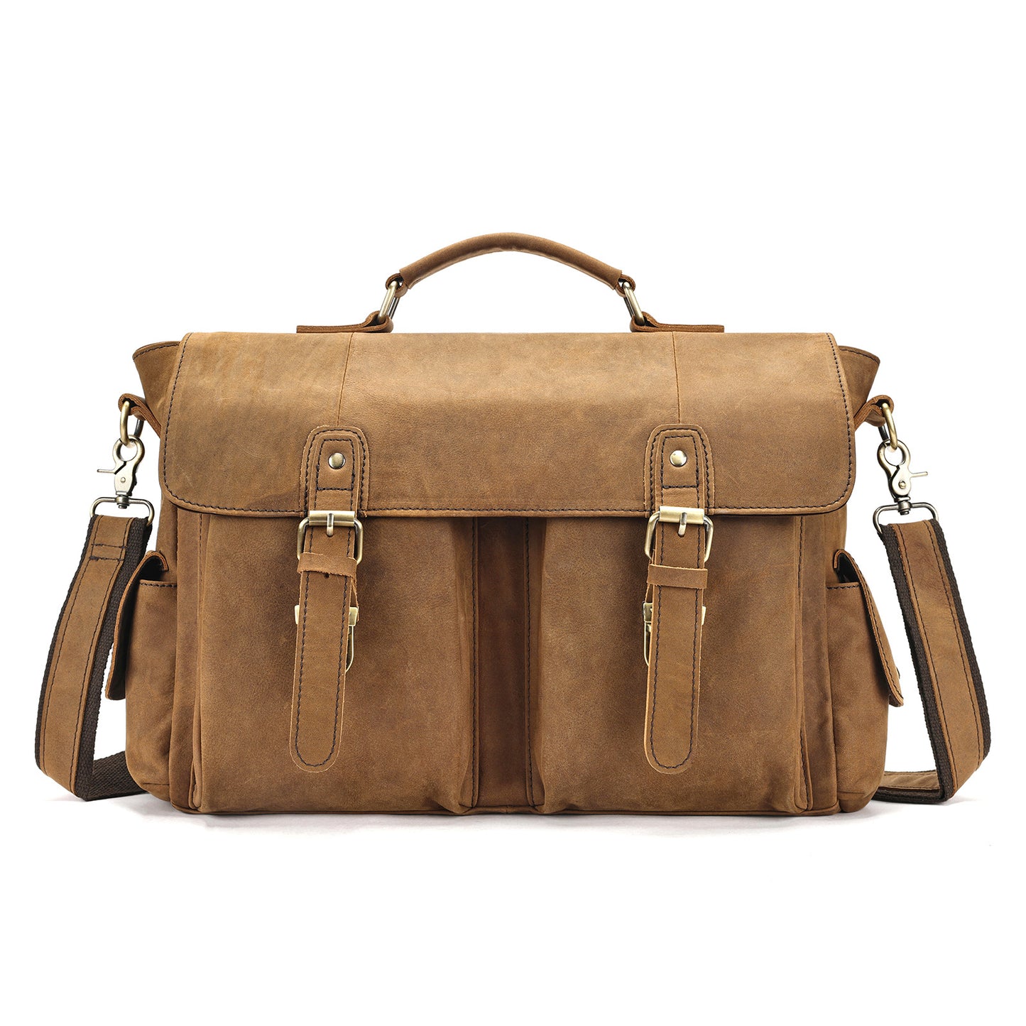 Men's Capacity First Layer Cowhide Inch Computer Men's Briefcases