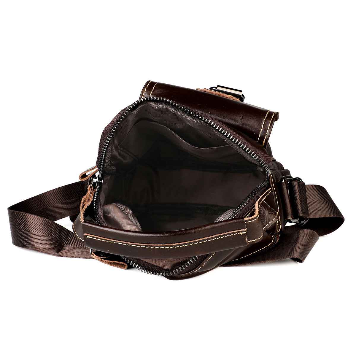 Men's Genuine Leather Fashion Retro Mobile Bags