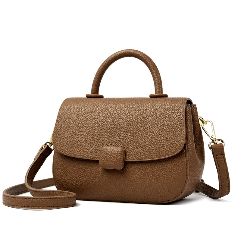 Women's Pure Color Trendy Retro Korean Style Shoulder Bags
