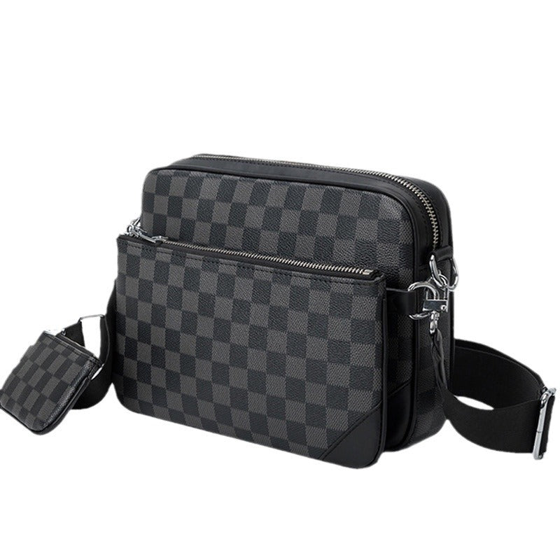 Men's Fashion Three-piece Set Mahjong Presbyopic Men's Shoulder Bags