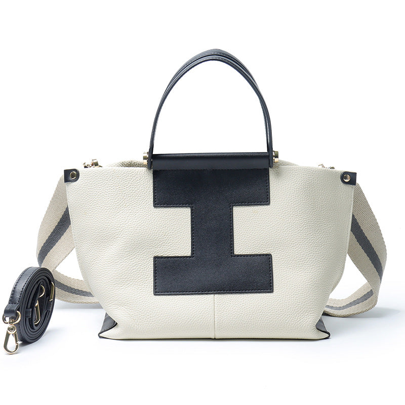 Women's Layer Cowhide Design Hand Carrying Genuine Bags