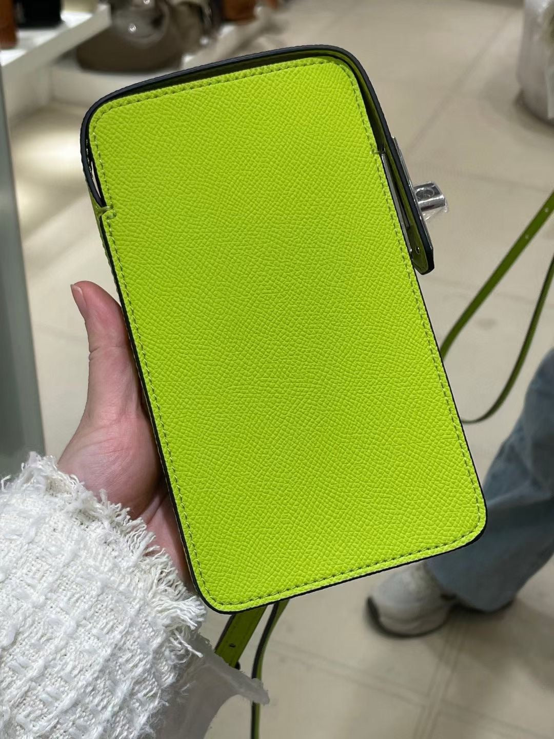 Women's Mobile Cowhide Advanced Texture Mini Simple Phone Bags
