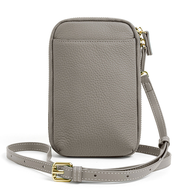 Trendy Mobile Female Genuine Leather First Phone Bags