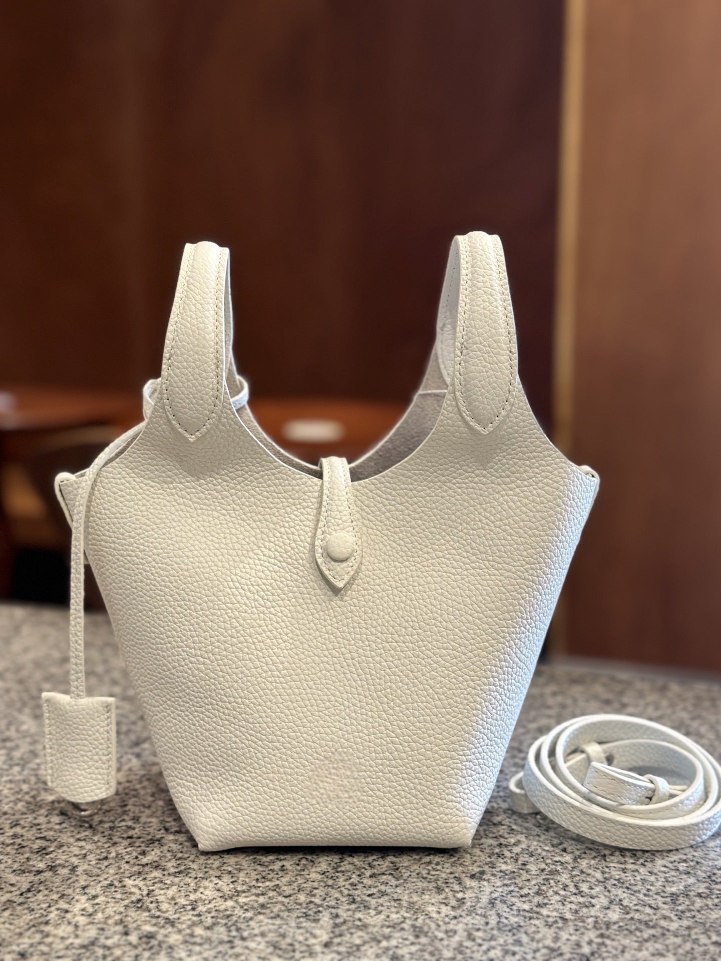 Women's Money Style Large Capacity First Layer Bucket Bags