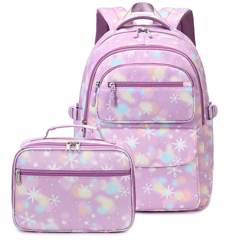Women's Printed Large Capacity Combination Fashion Middle School Students' Schoolbags