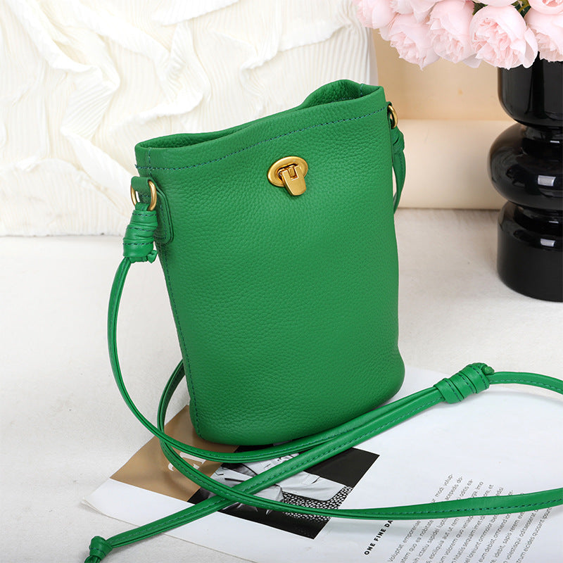 Women's Mobile Leather Mini Cowhide Simple Versatile Phone Bags