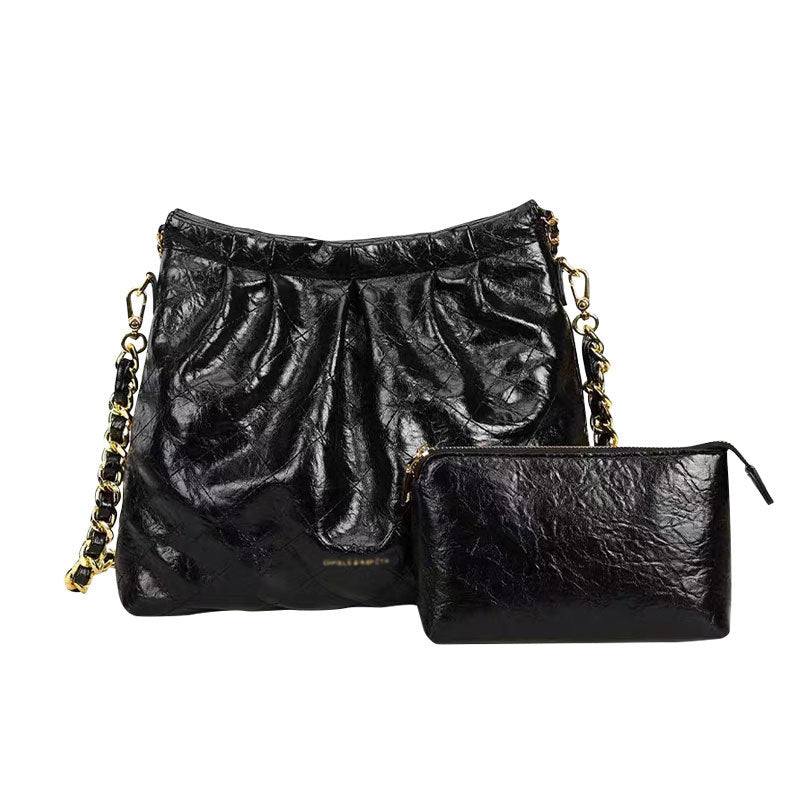 Women's Fashionable Large Capacity Chain Light Luxury Tote Bags