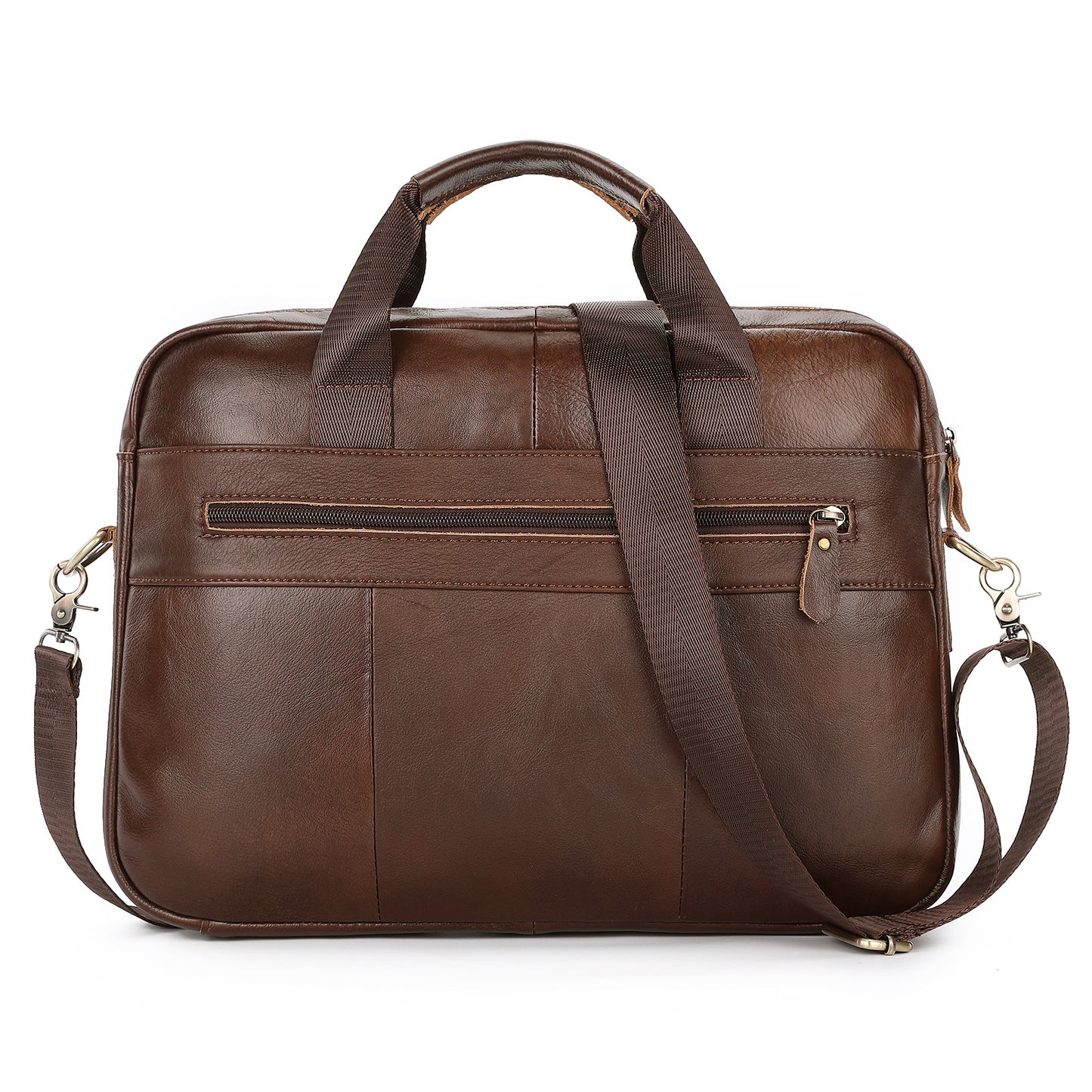 Men's First Layer Cowhide Leather Business Large Men's Shoulder Bags