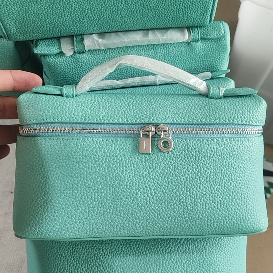 Women's Lunch Box Genuine Leather Portable For Bags