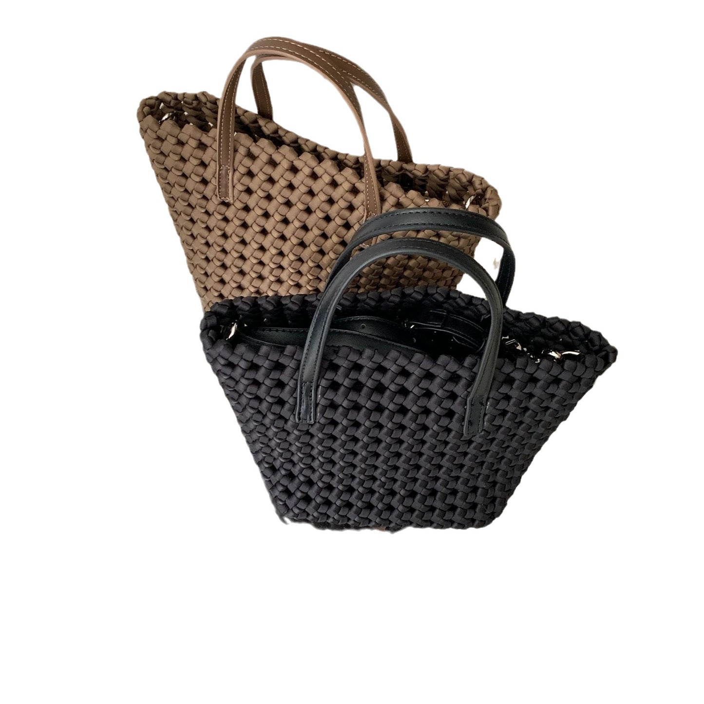 Retro Hollow High-grade Hand-woven Portable Vegetable Shoulder Bags
