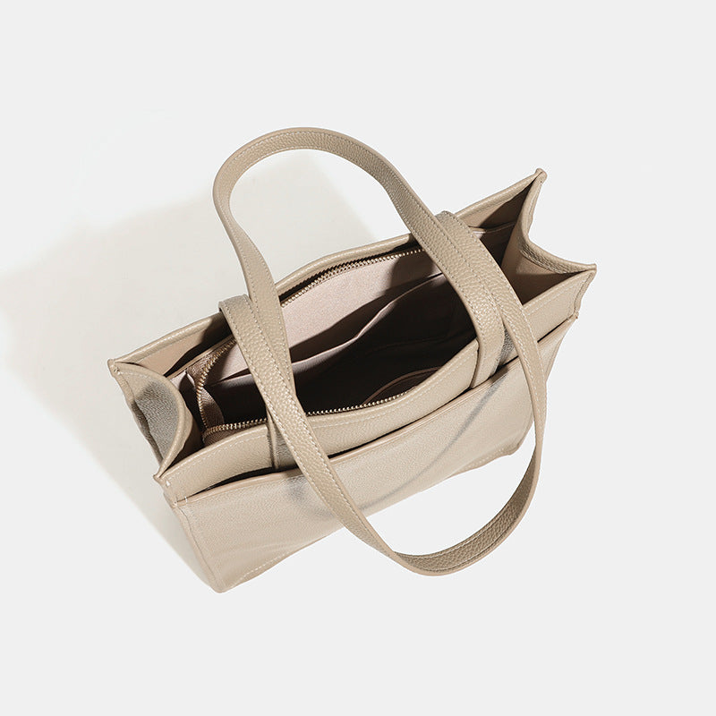 Pattern Textured Simple Commute Portable Large Tote Bags