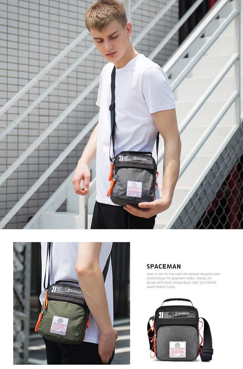 Men's New Fashion Vertical Waterproof Nylon Men's Messenger Bags