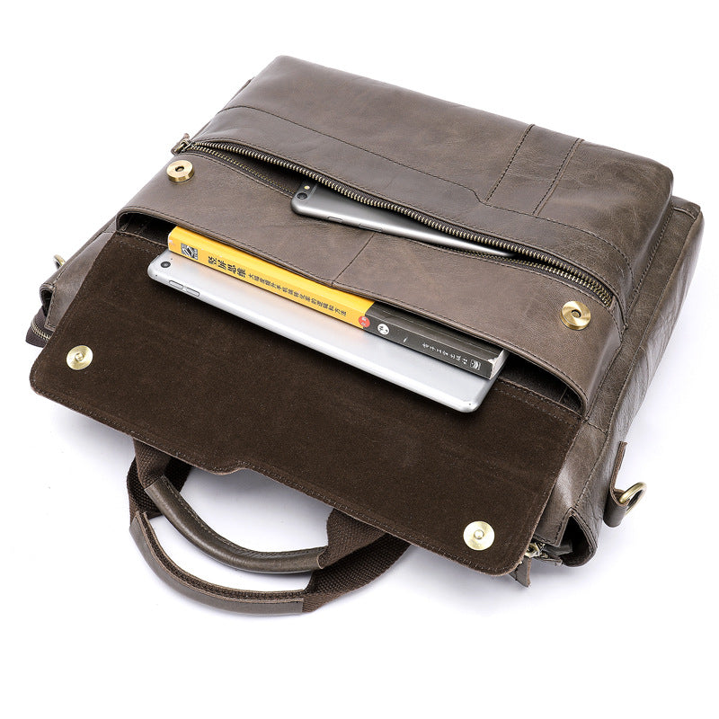 Men's First Layer Cowhide Computer Business Men's Briefcases