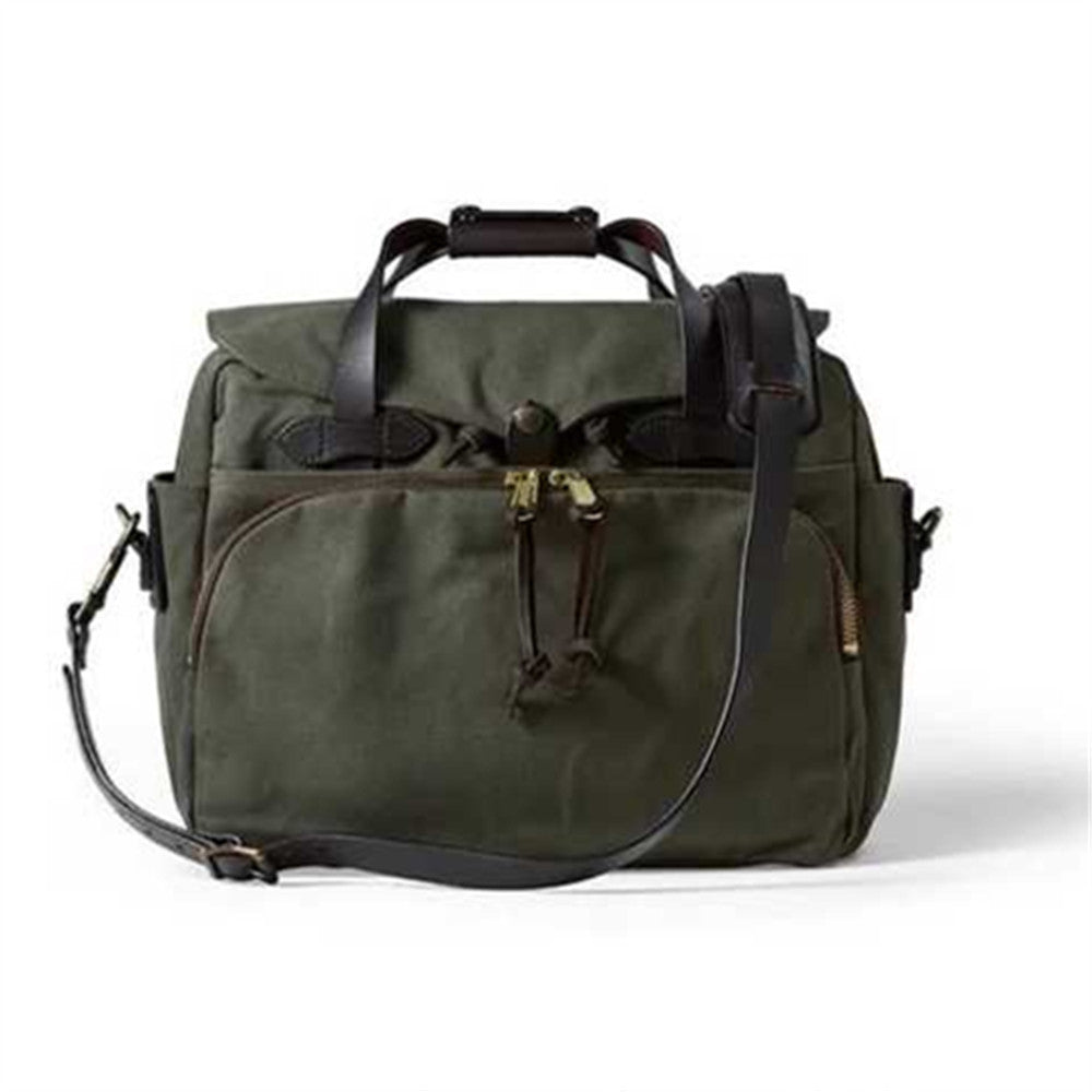 Leather Strap Portable Canvas Business Trip Men's Handbags