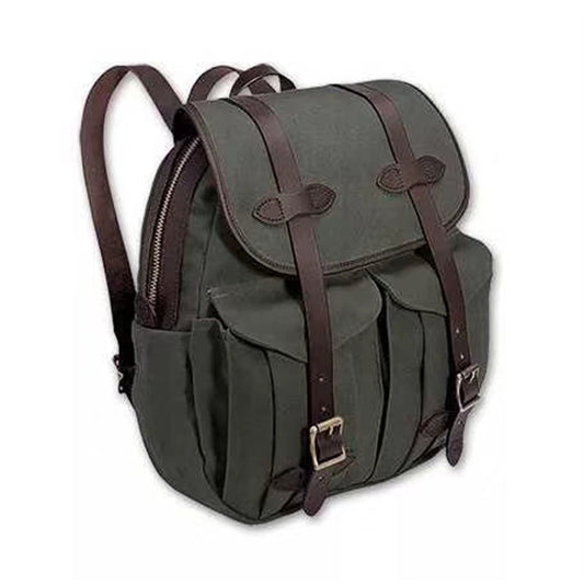 Oil Wax Canvas Unisex Raffia Style Backpacks