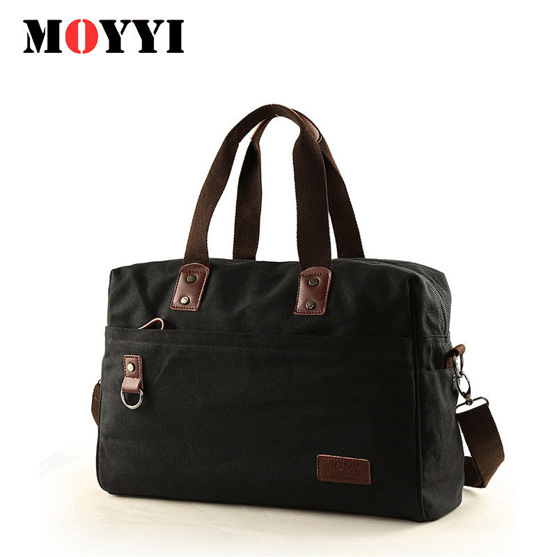 Men's Fashion Retro Canvas Portable Zippered Men's Messenger Bags