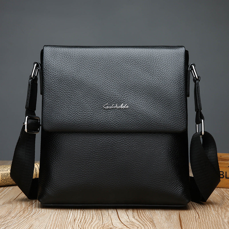 Men's Elegant Beautiful Glamorous Business Cowhide Men's Shoulder Bags
