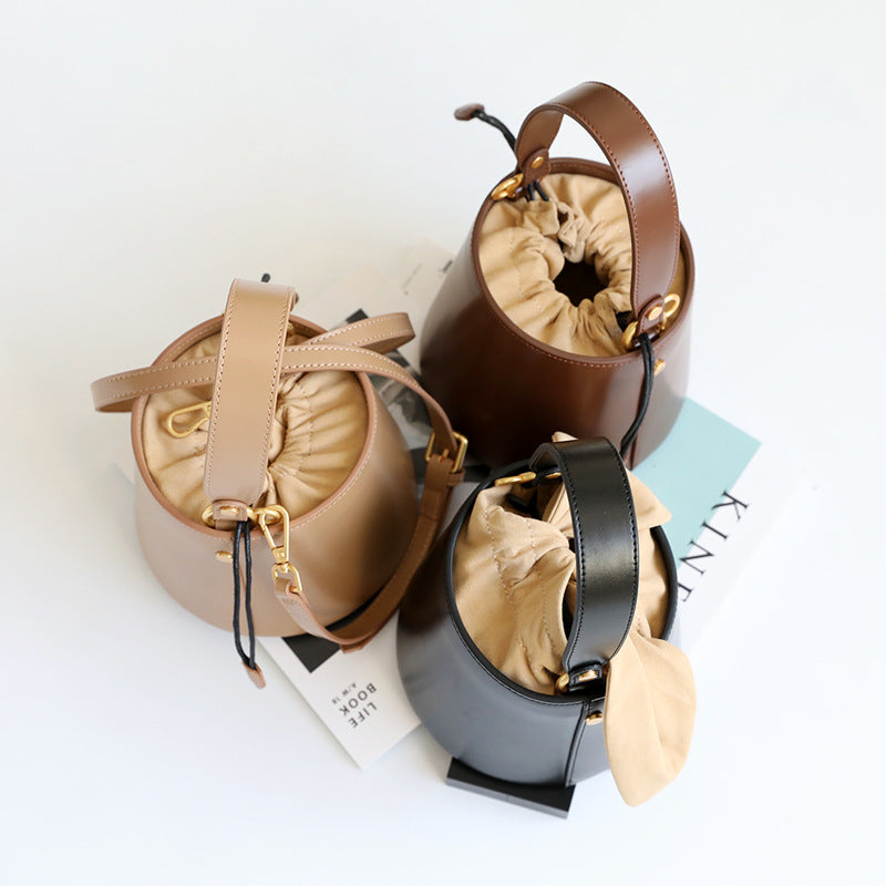 Women's Niche Designer Mini Leather Portable Bags