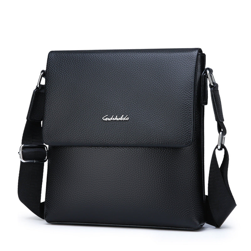Men's Elegant Beautiful Glamorous Business Cowhide Men's Shoulder Bags