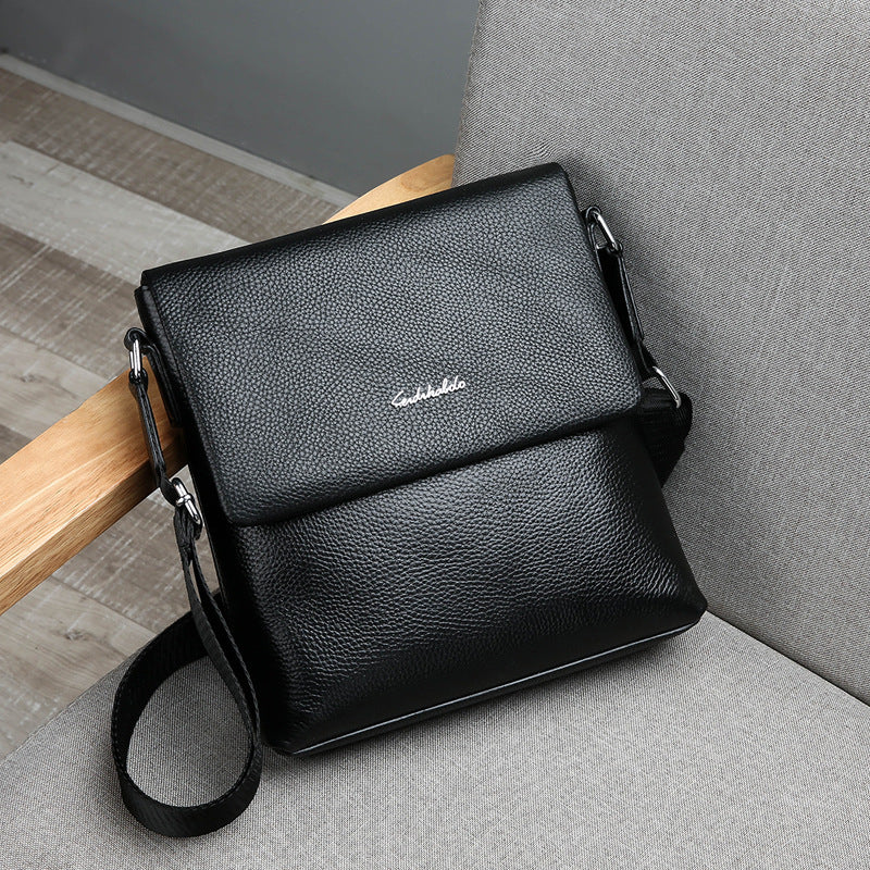 Men's Elegant Beautiful Glamorous Business Cowhide Men's Shoulder Bags
