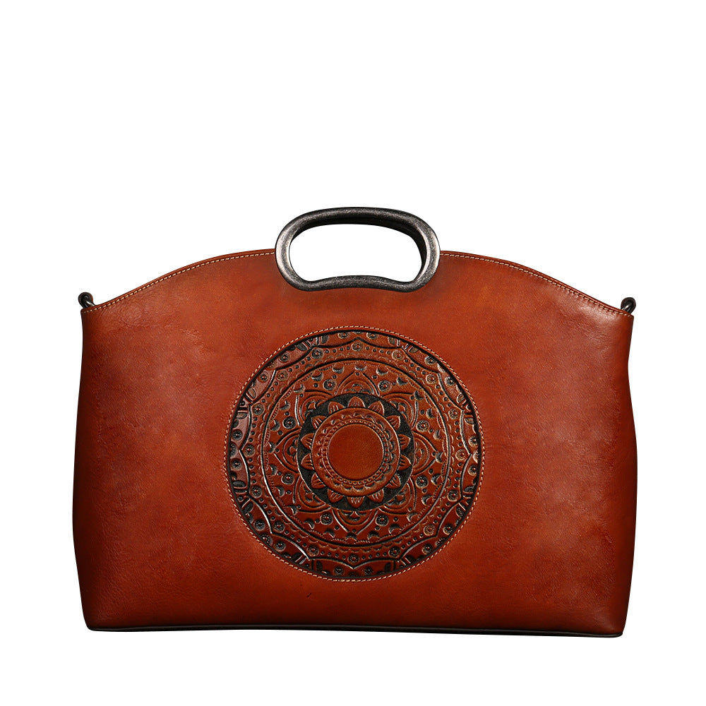 Women's Genuine Leather Fashion First Layer Cowhide Shoulder Bags